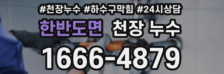 한반도면 천장 누수