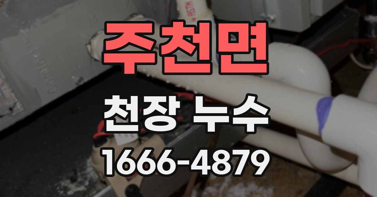 주천면 천장 누수