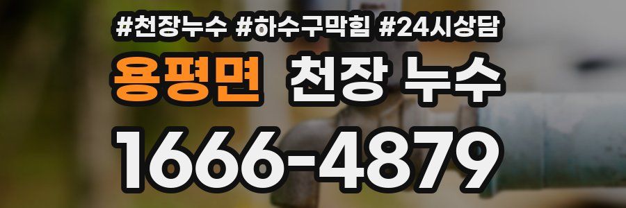 용평면 천장 누수