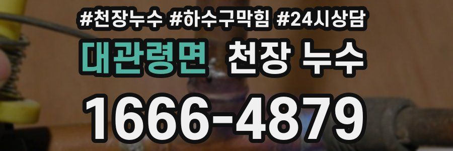 대관령면 천장 누수