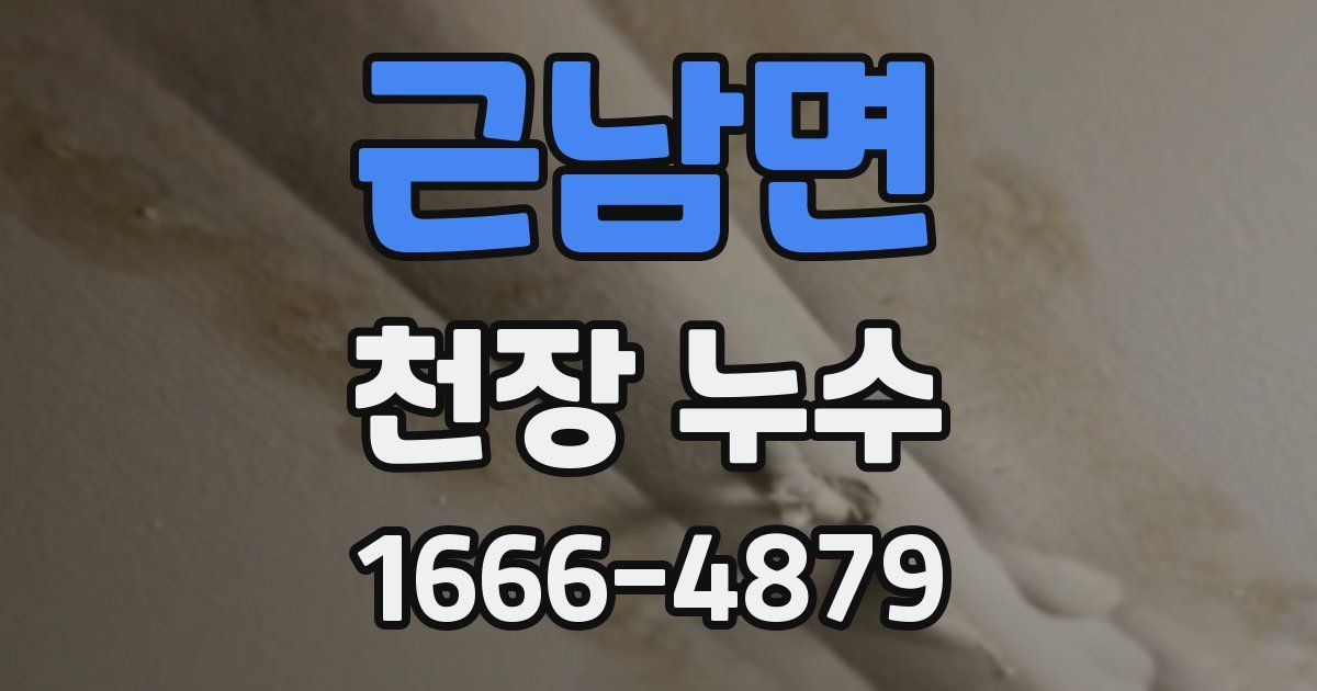 근남면 천장 누수