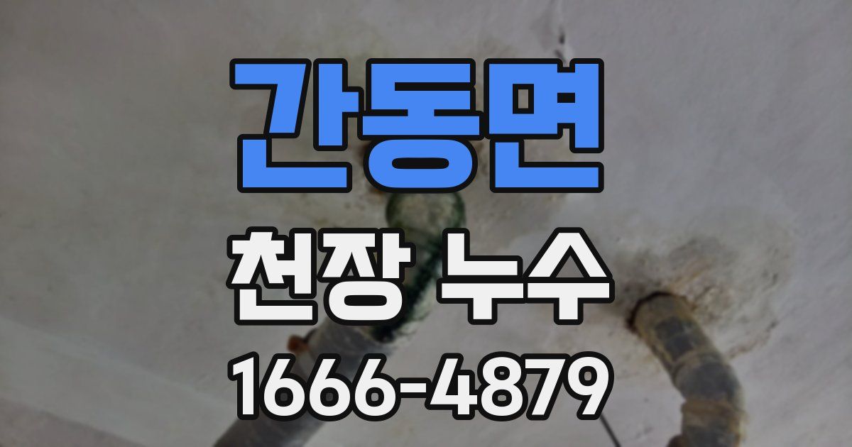 간동면 천장 누수