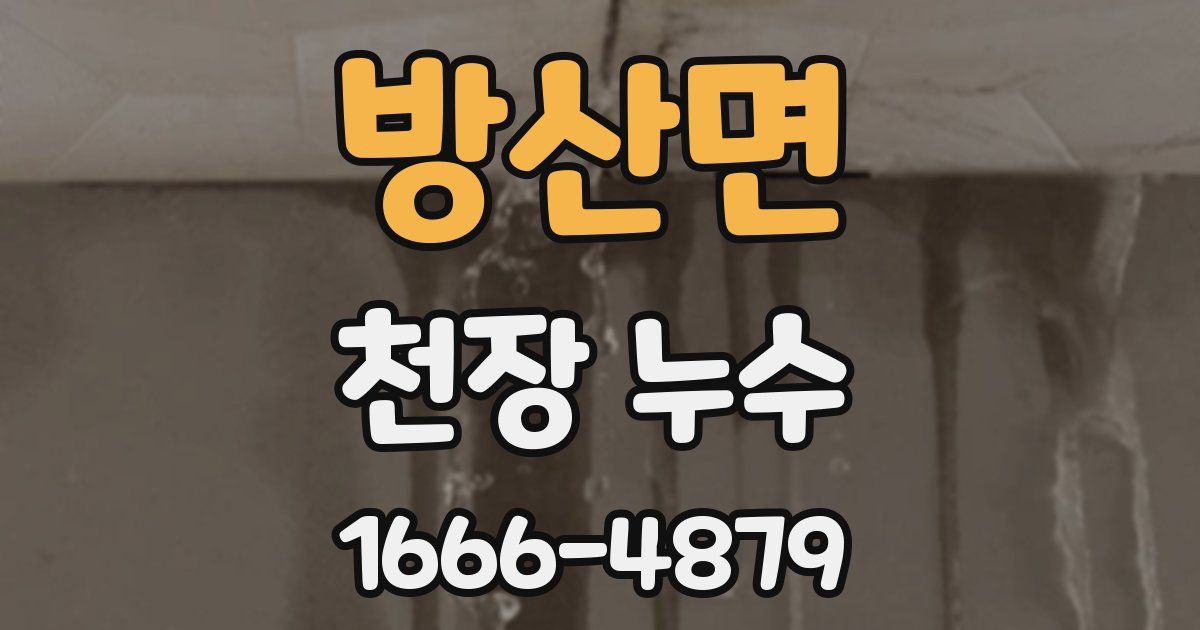 방산면 천장 누수