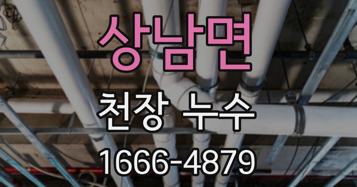 상남면 천장 누수