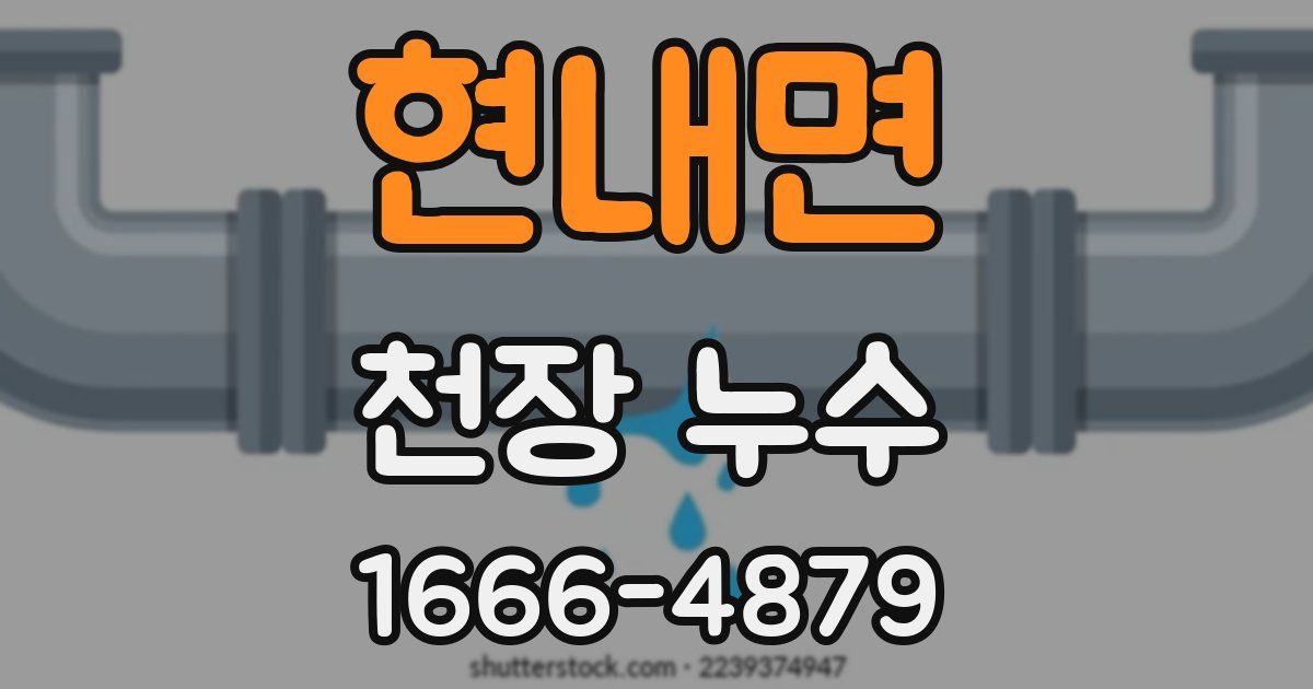 현내면 천장 누수