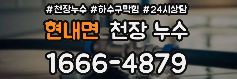 현내면 천장 누수