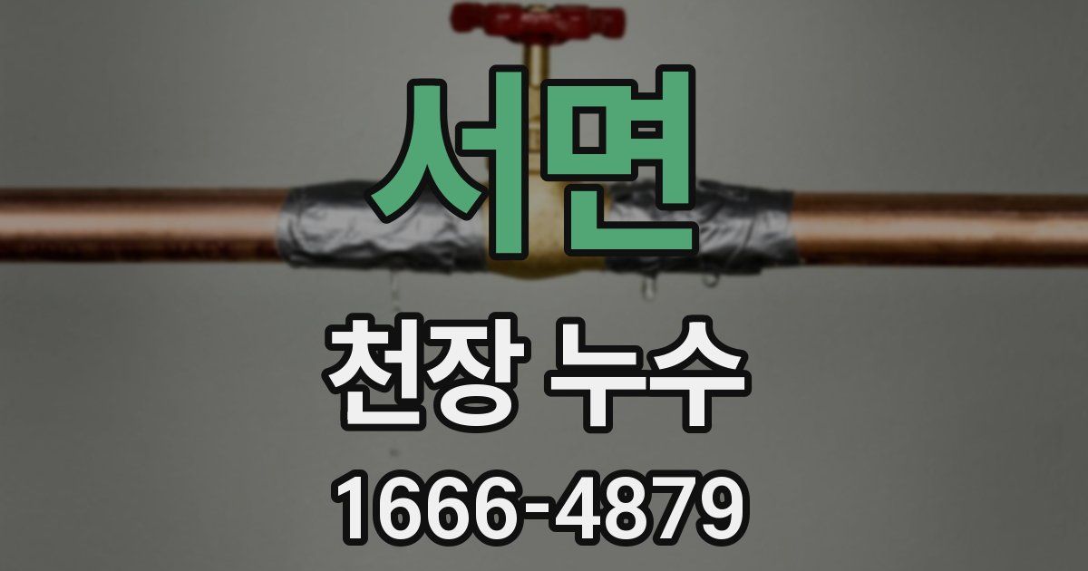 서면 천장 누수