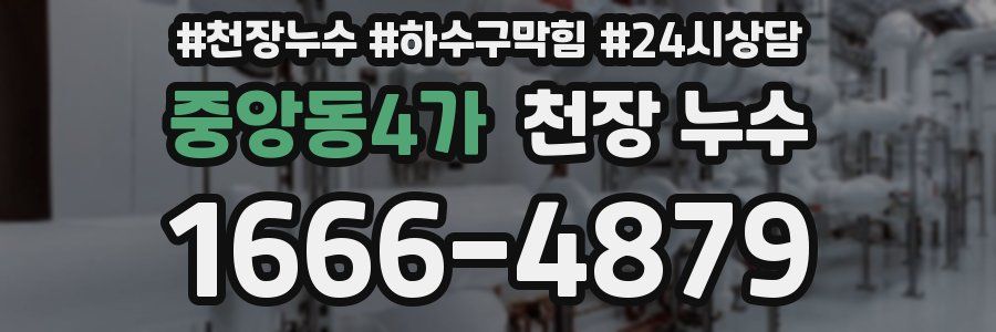 중앙동4가 천장 누수