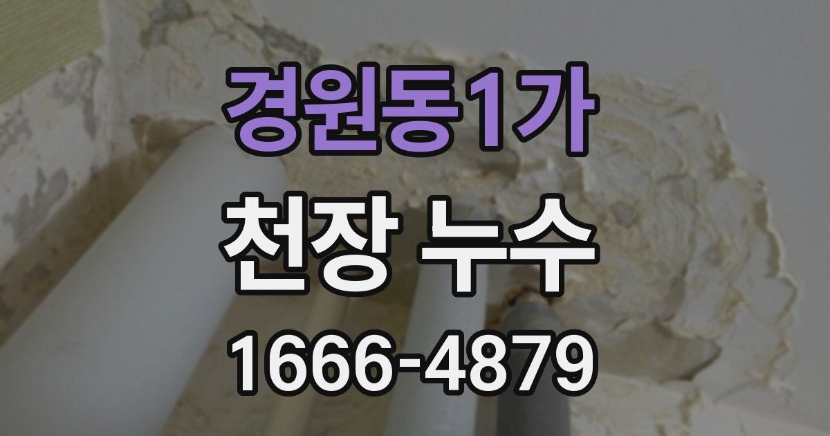 경원동1가 천장 누수