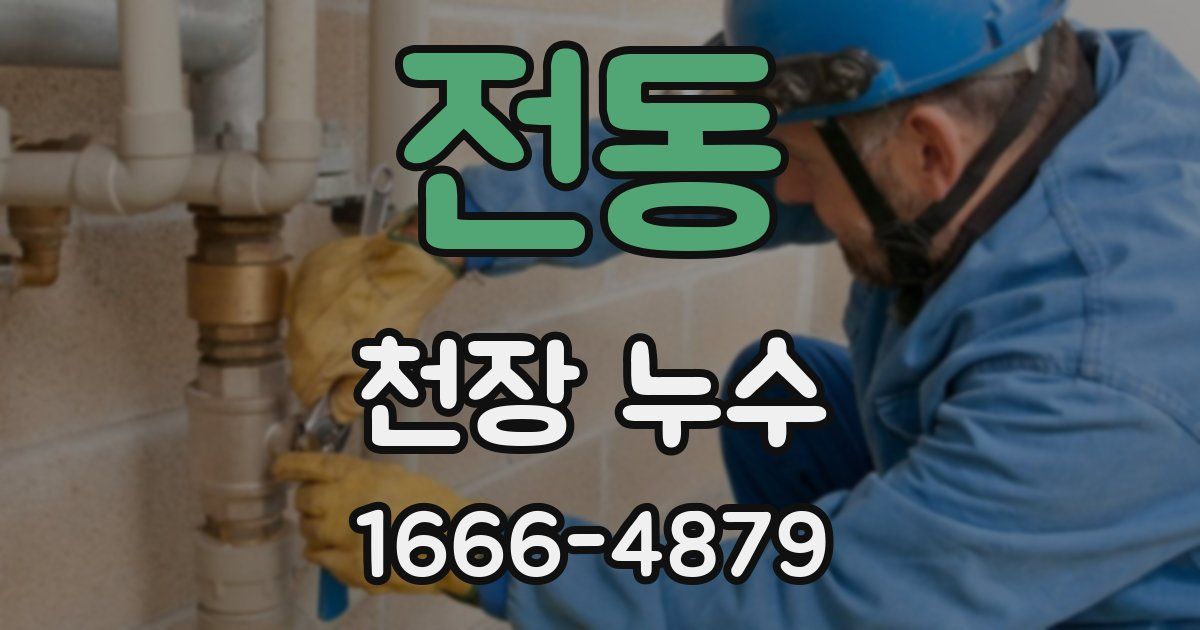 전동 천장 누수