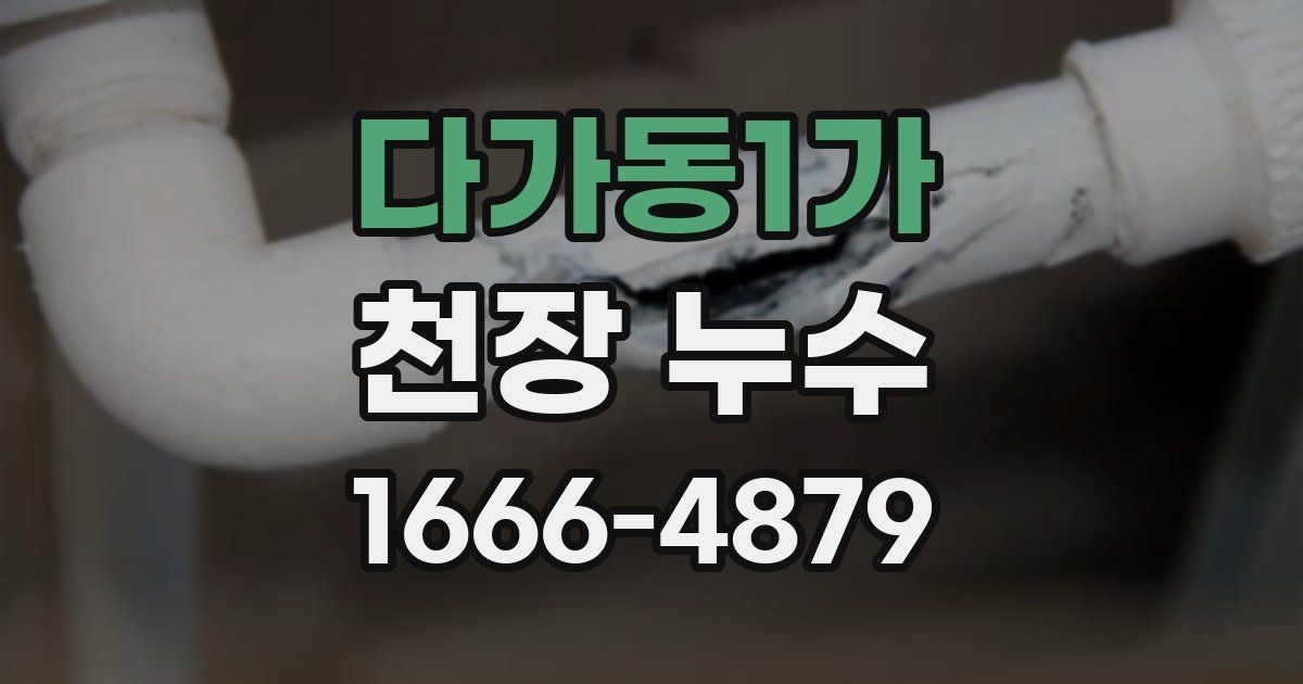 다가동1가 천장 누수