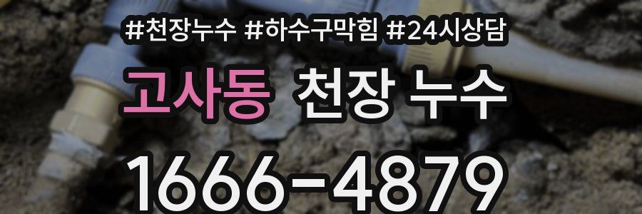 고사동 천장 누수