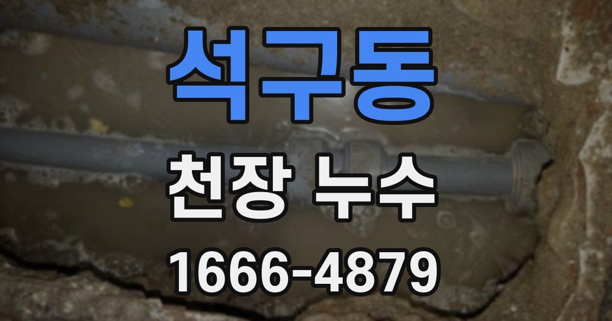 석구동 천장 누수