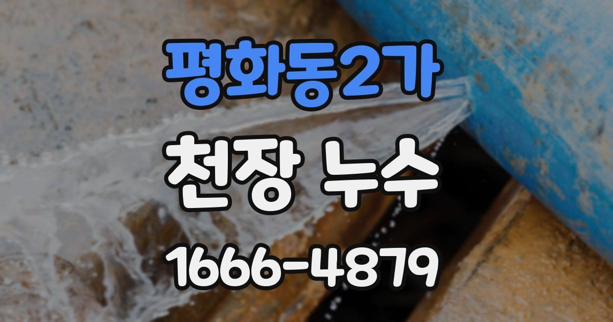 평화동2가 천장 누수