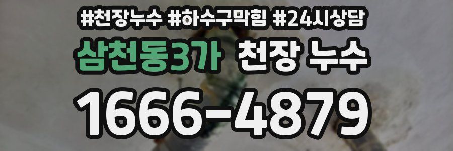 삼천동3가 천장 누수
