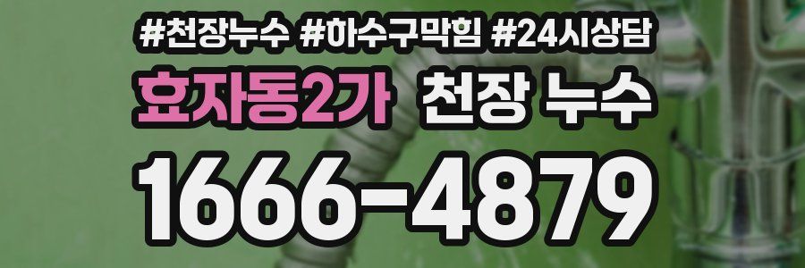 효자동2가 천장 누수