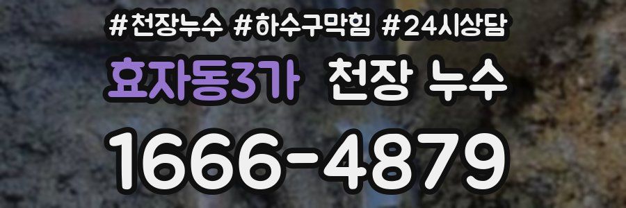 효자동3가 천장 누수