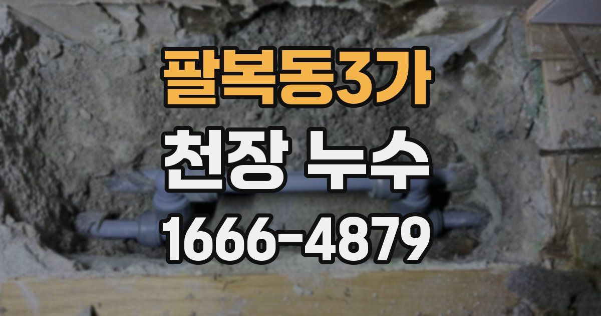 팔복동3가 천장 누수