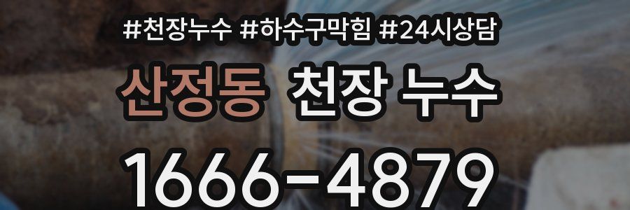 산정동 천장 누수