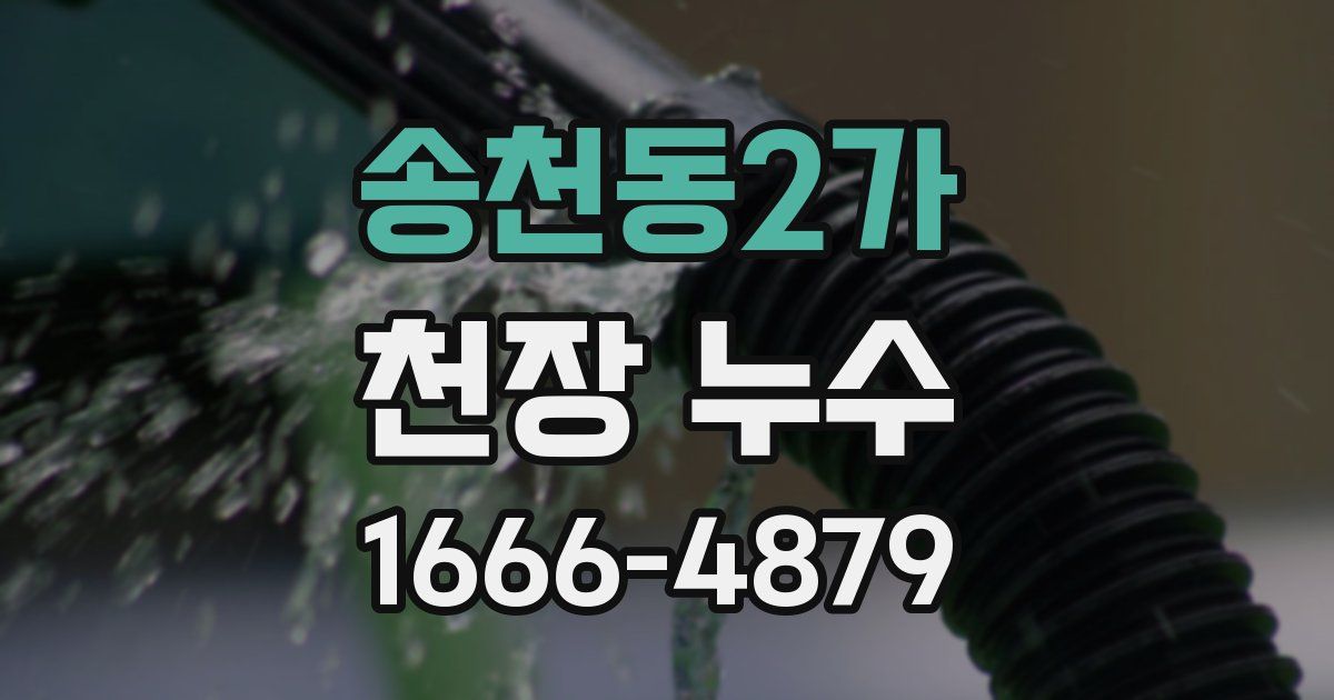 송천동2가 천장 누수