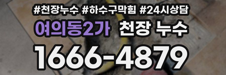 여의동2가 천장 누수