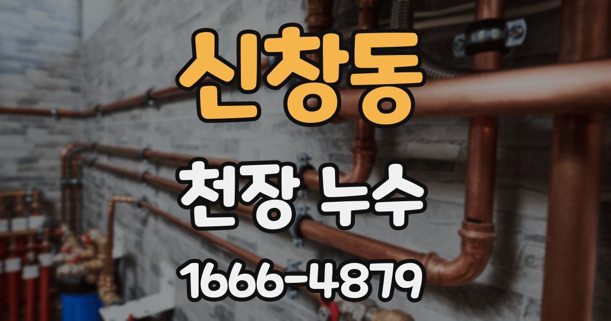 신창동 천장 누수