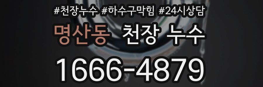 명산동 천장 누수