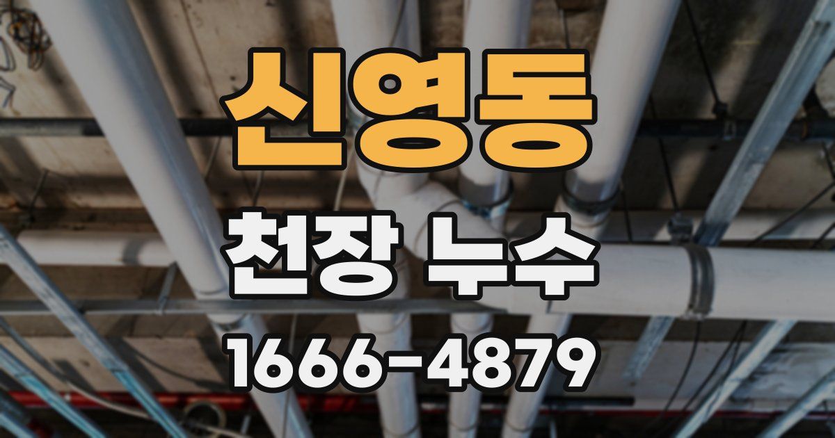 신영동 천장 누수