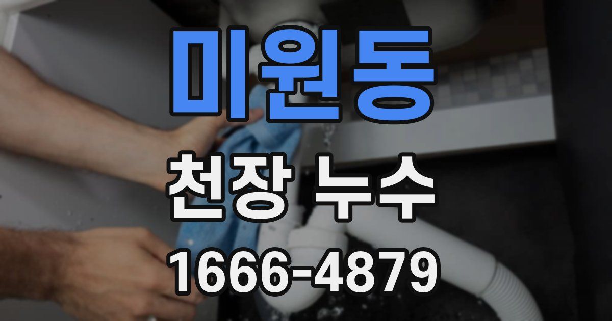 미원동 천장 누수