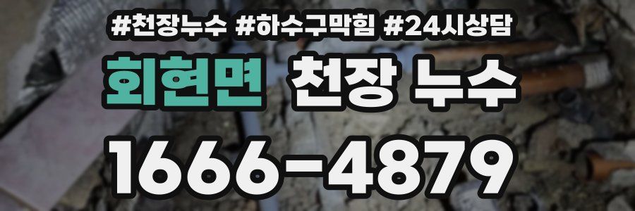 회현면 천장 누수