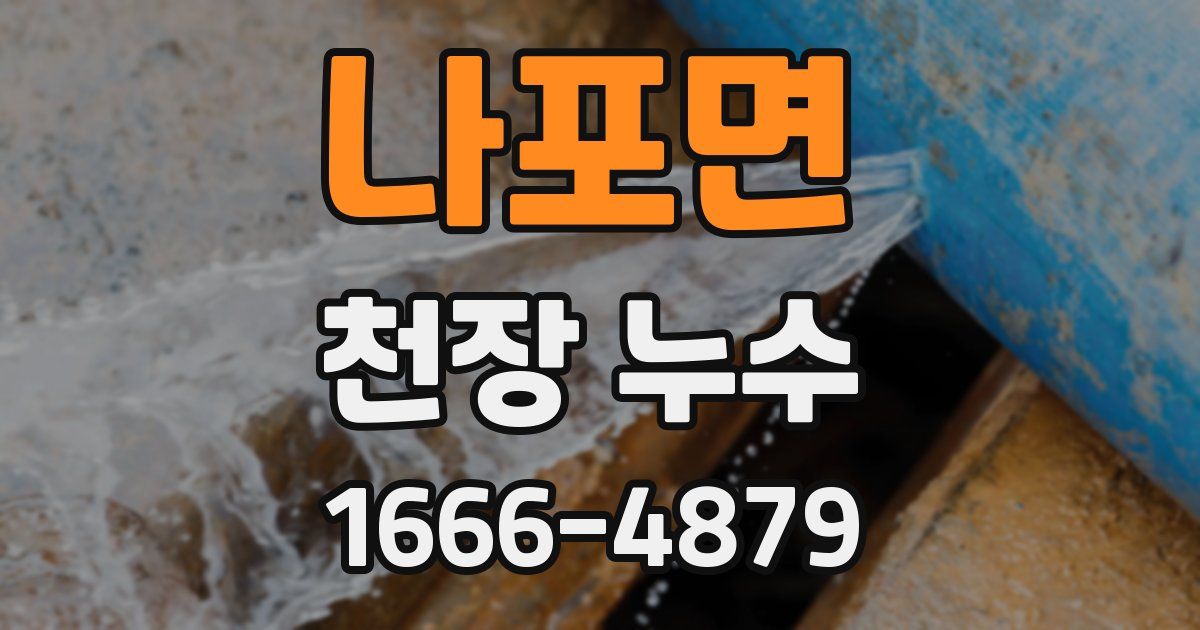 나포면 천장 누수