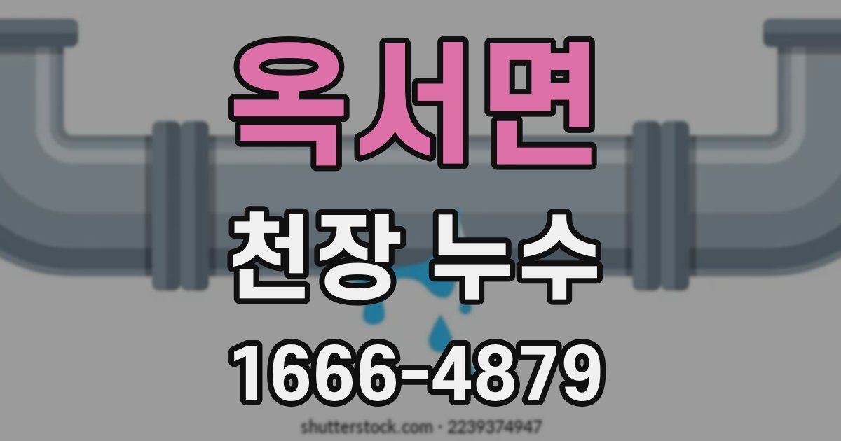 옥서면 천장 누수