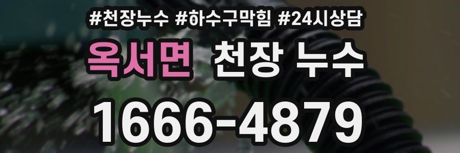 옥서면 천장 누수