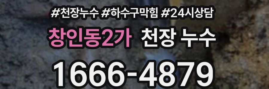 창인동2가 천장 누수