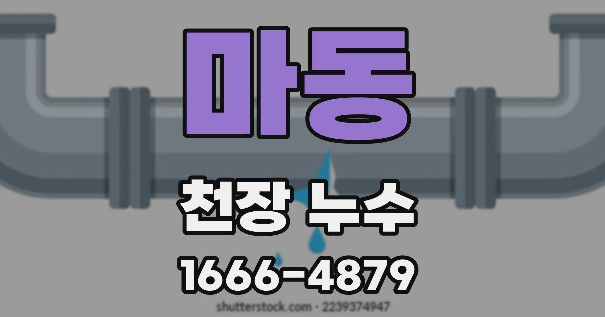 마동 천장 누수