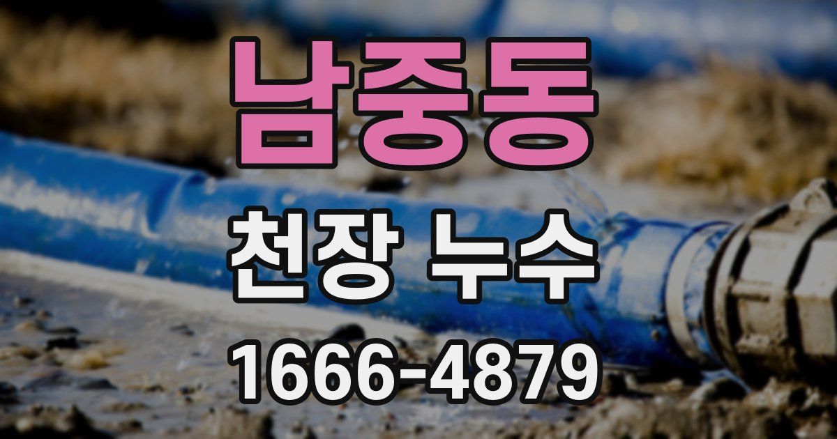 남중동 천장 누수