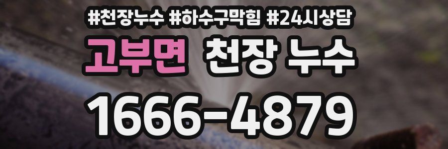 고부면 천장 누수