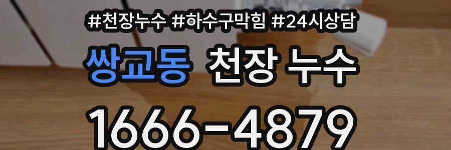 쌍교동 천장 누수