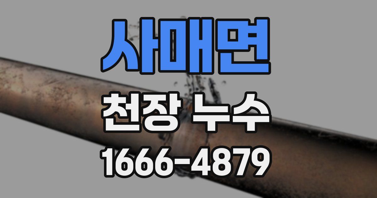 사매면 천장 누수