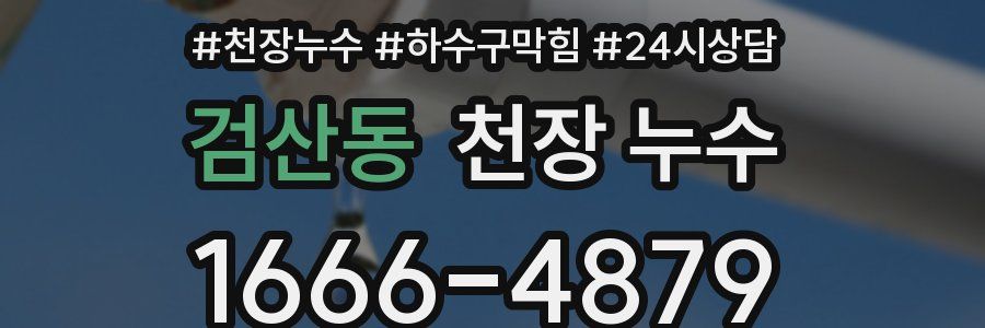 검산동 천장 누수