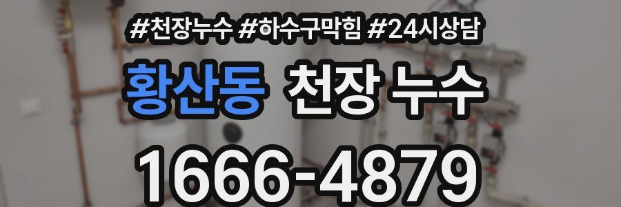 황산동 천장 누수