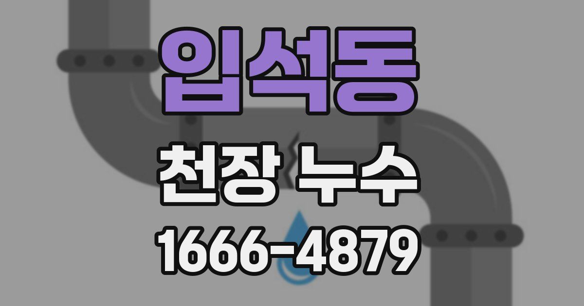 입석동 천장 누수