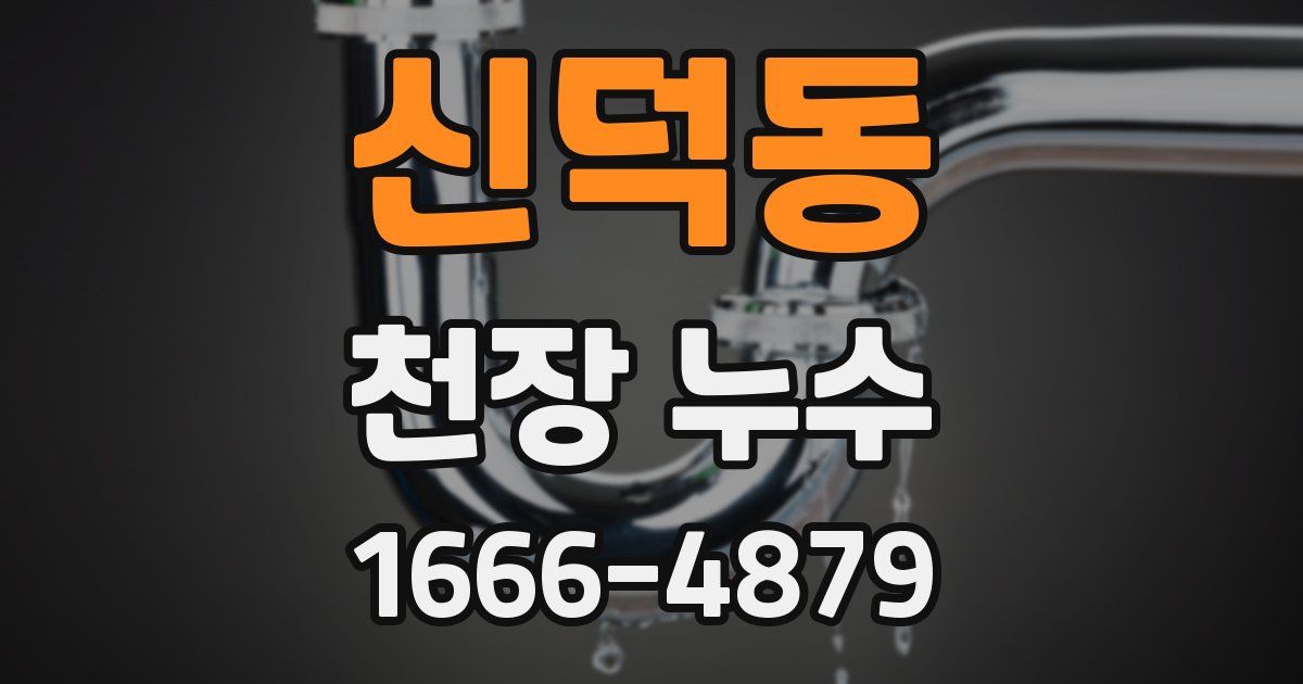 신덕동 천장 누수