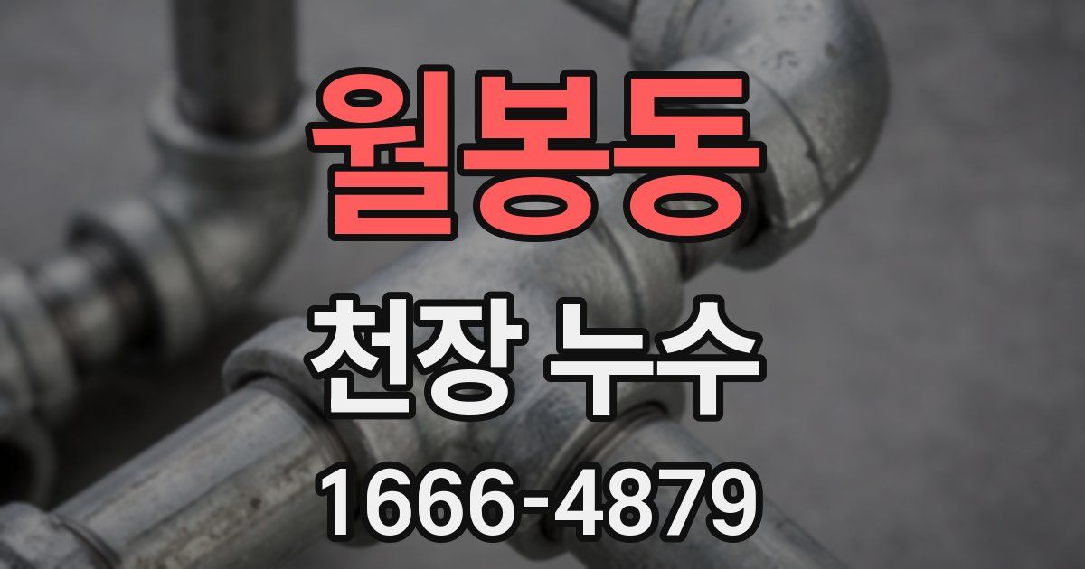 월봉동 천장 누수