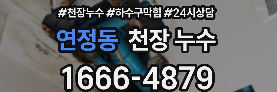 연정동 천장 누수