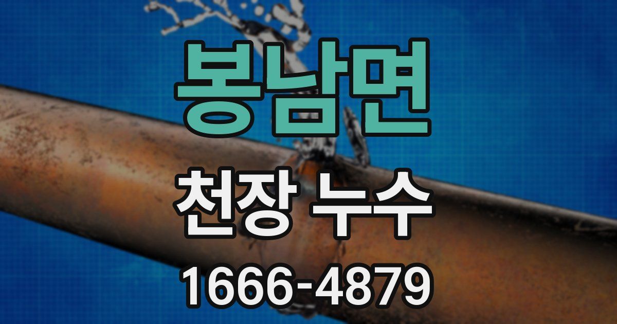 봉남면 천장 누수