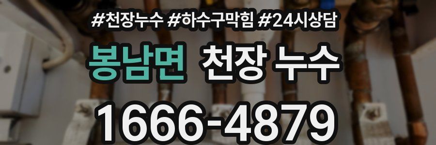 봉남면 천장 누수