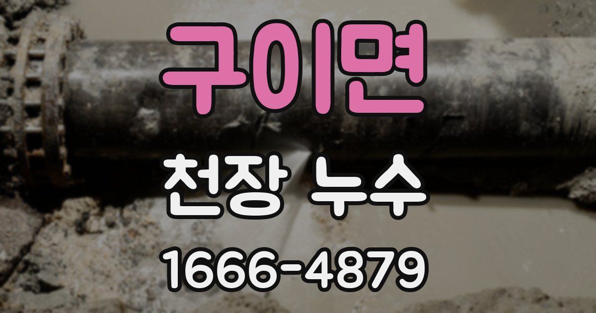 구이면 천장 누수