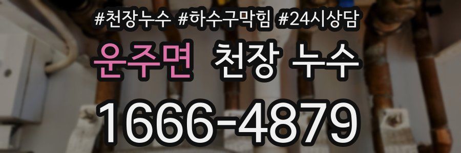 운주면 천장 누수