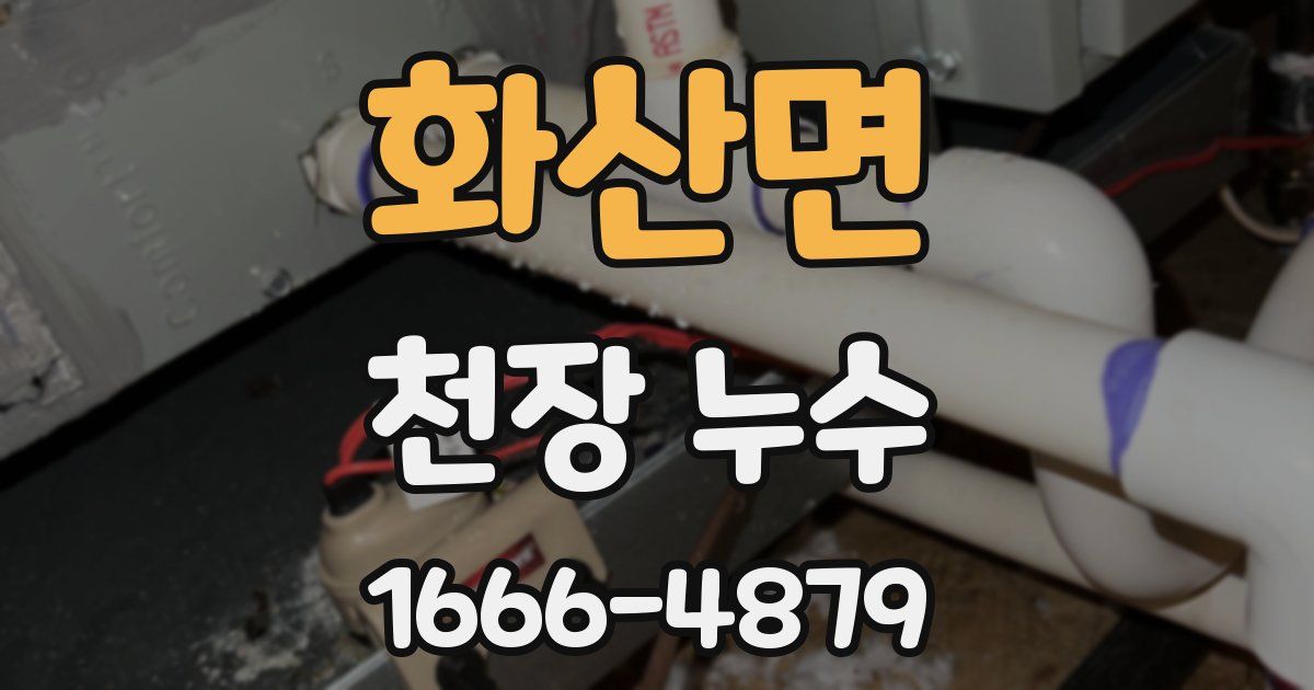 화산면 천장 누수